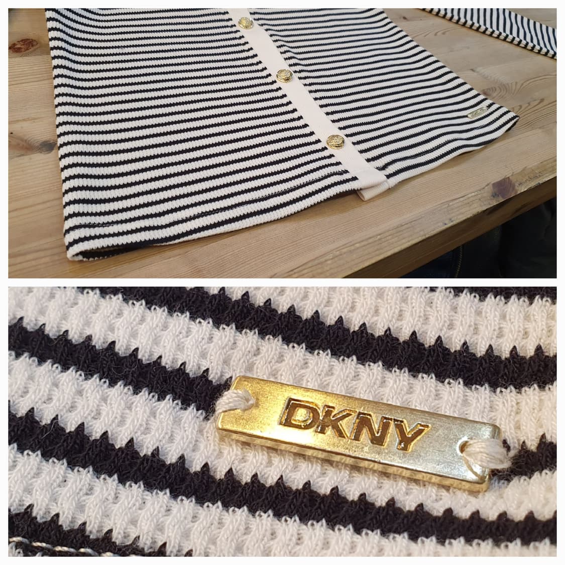 (새상품)55.DKNY 크롭 라운드니트  상품이미지7