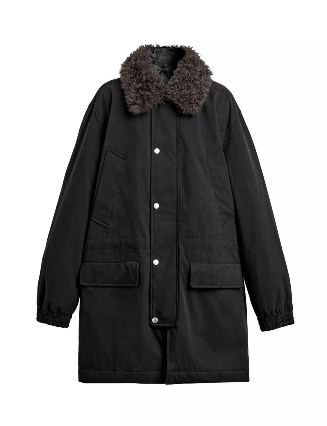 자라 탈부착 콤비 칼라 파카 상품이미지2