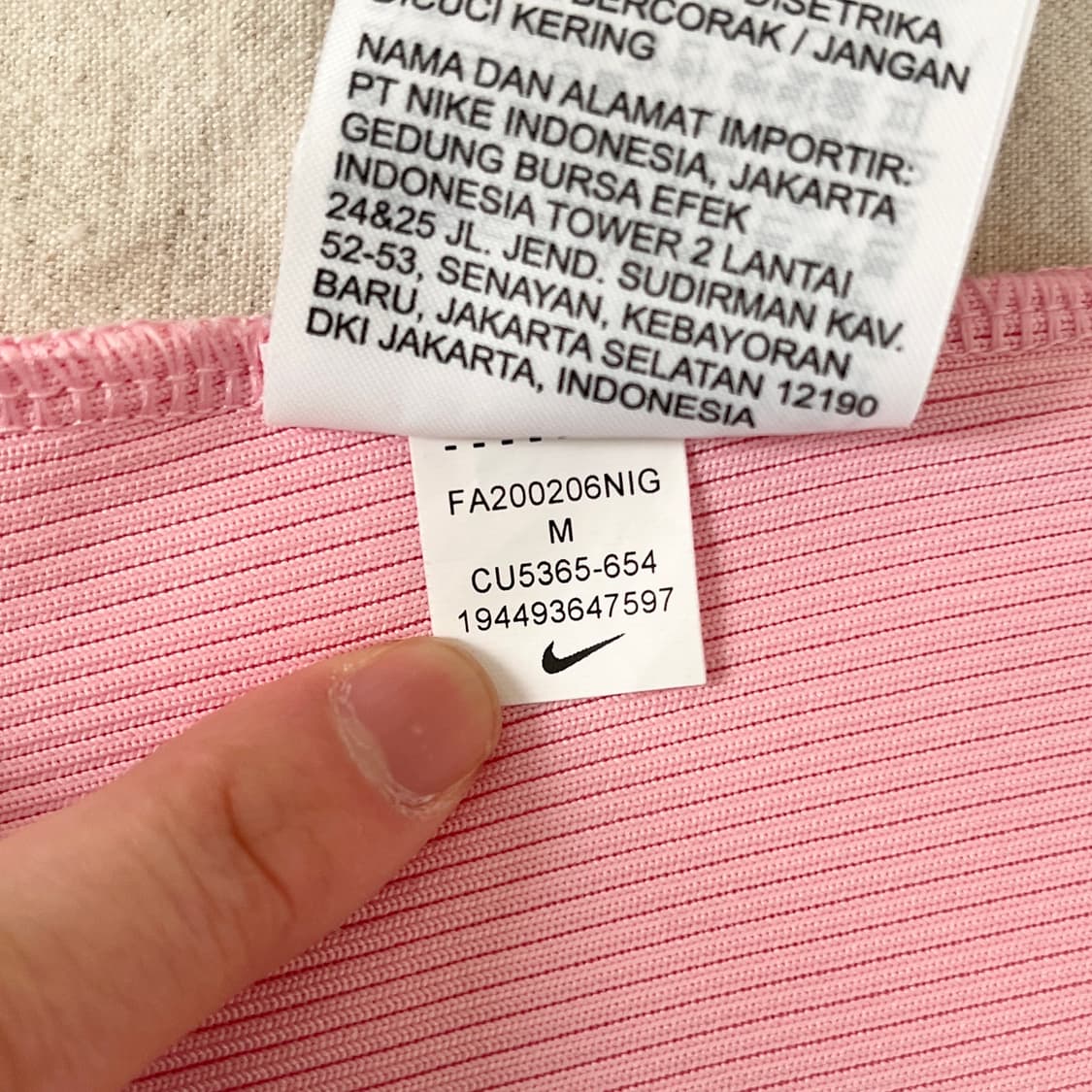 나이키 핑크 목폴라 니트 (M) 상품이미지7