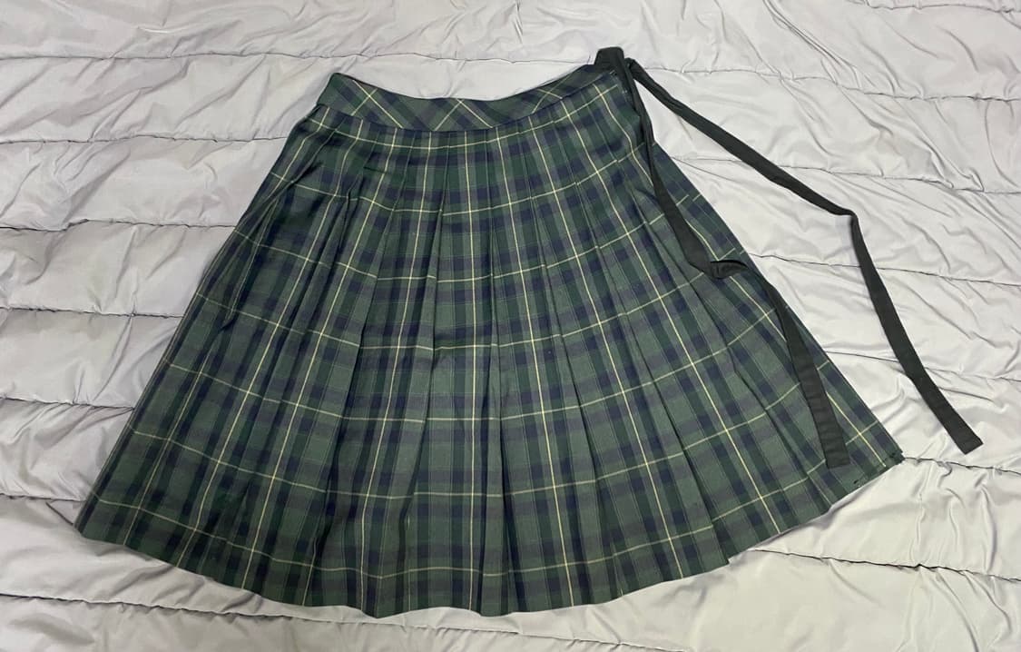 빈티지 일본 교복 레이어드 치마 (남녀공용) 상품이미지1