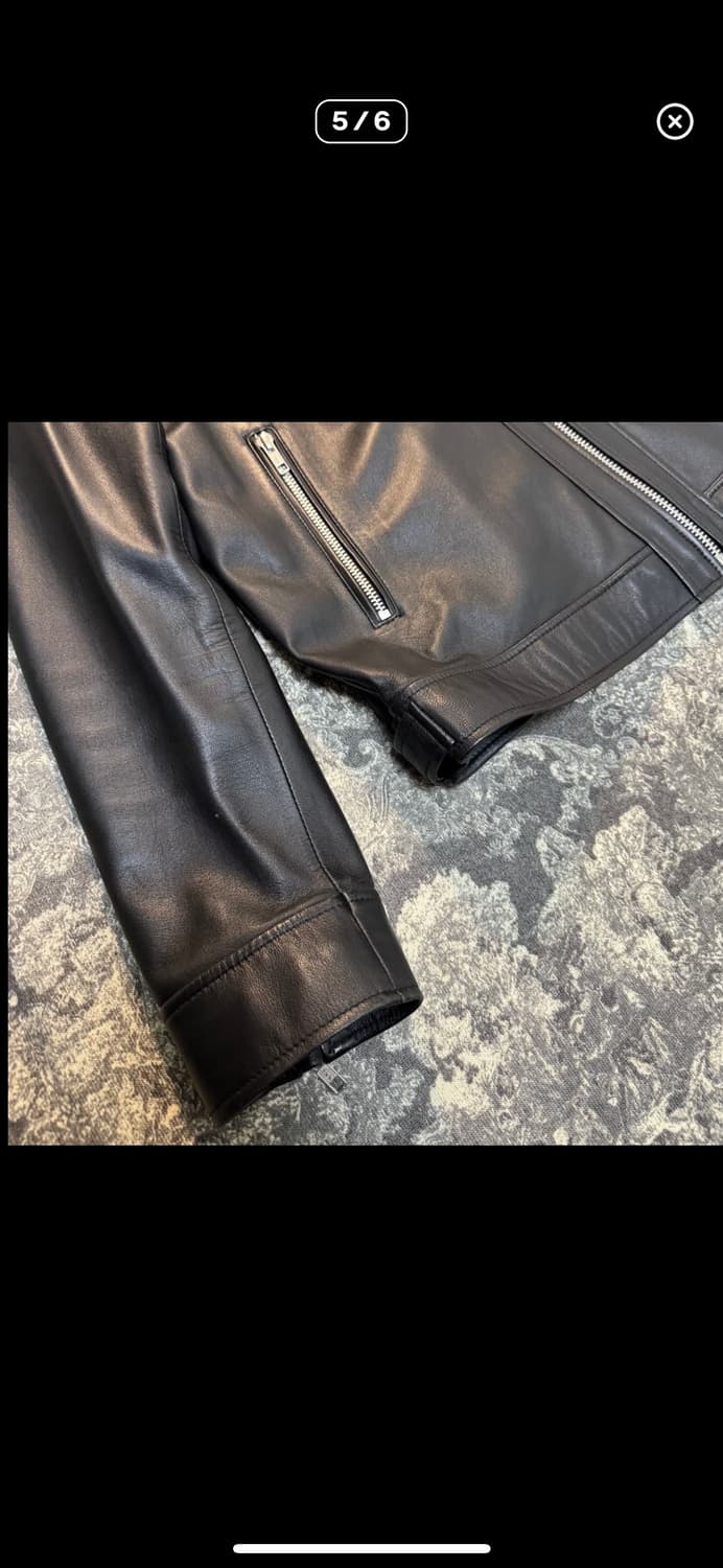 lambskin china collar leather jacket 상품이미지5
