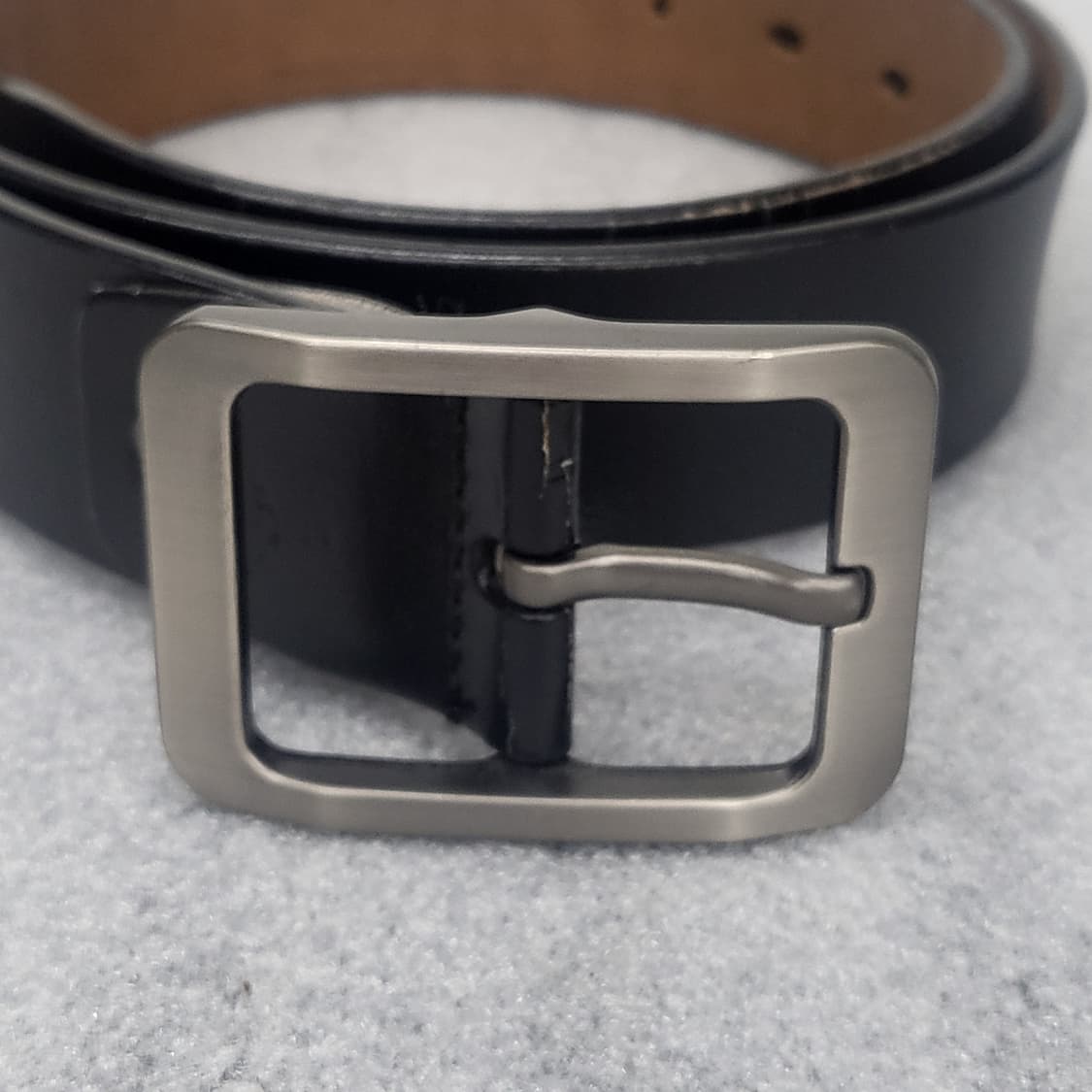 Davis 검정 100%레더 가죽 벨트 총106cm 상품이미지2
