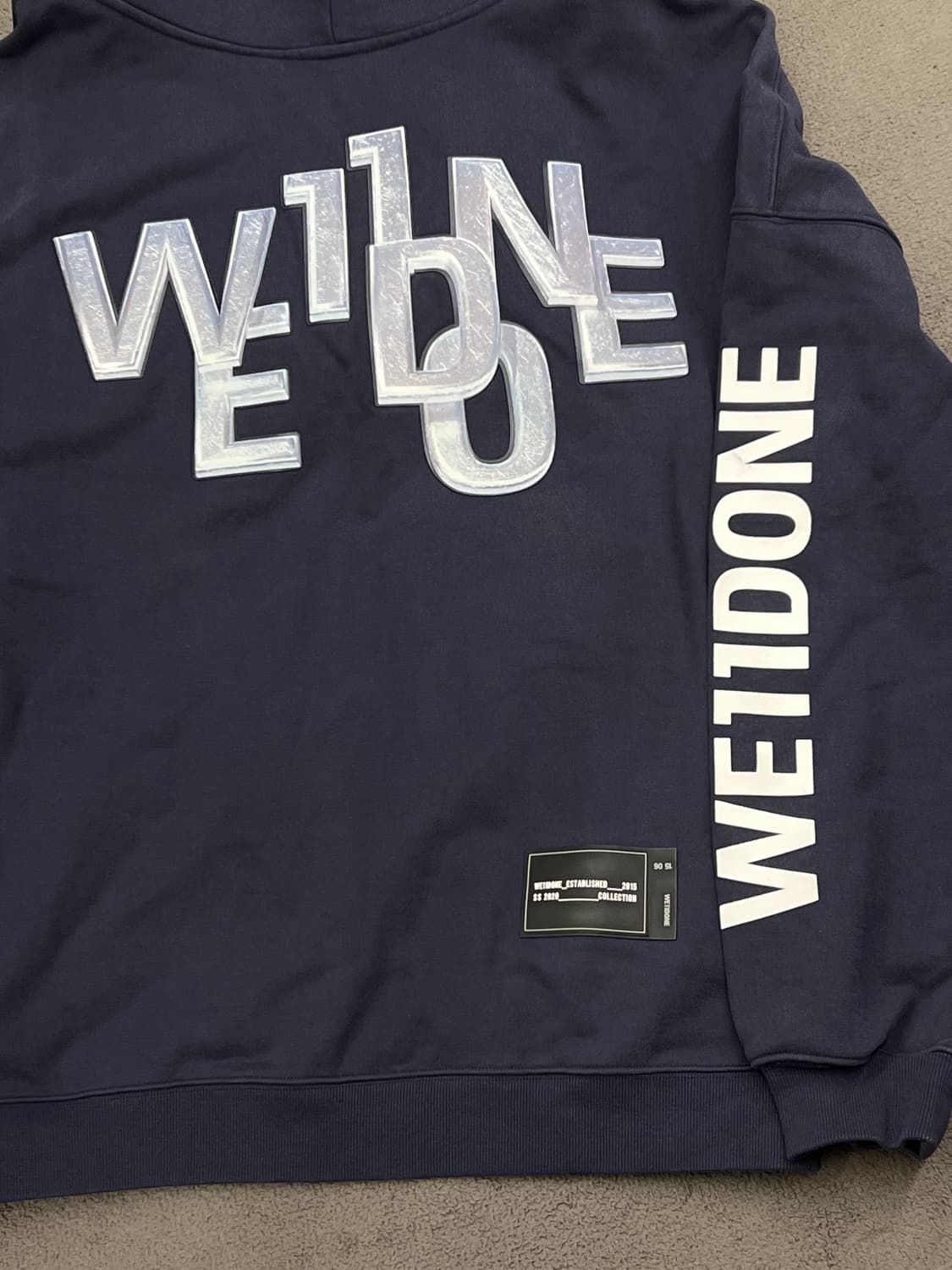 웰던 메탈로고 오버 후디 처분 정가 60-70 상품이미지1