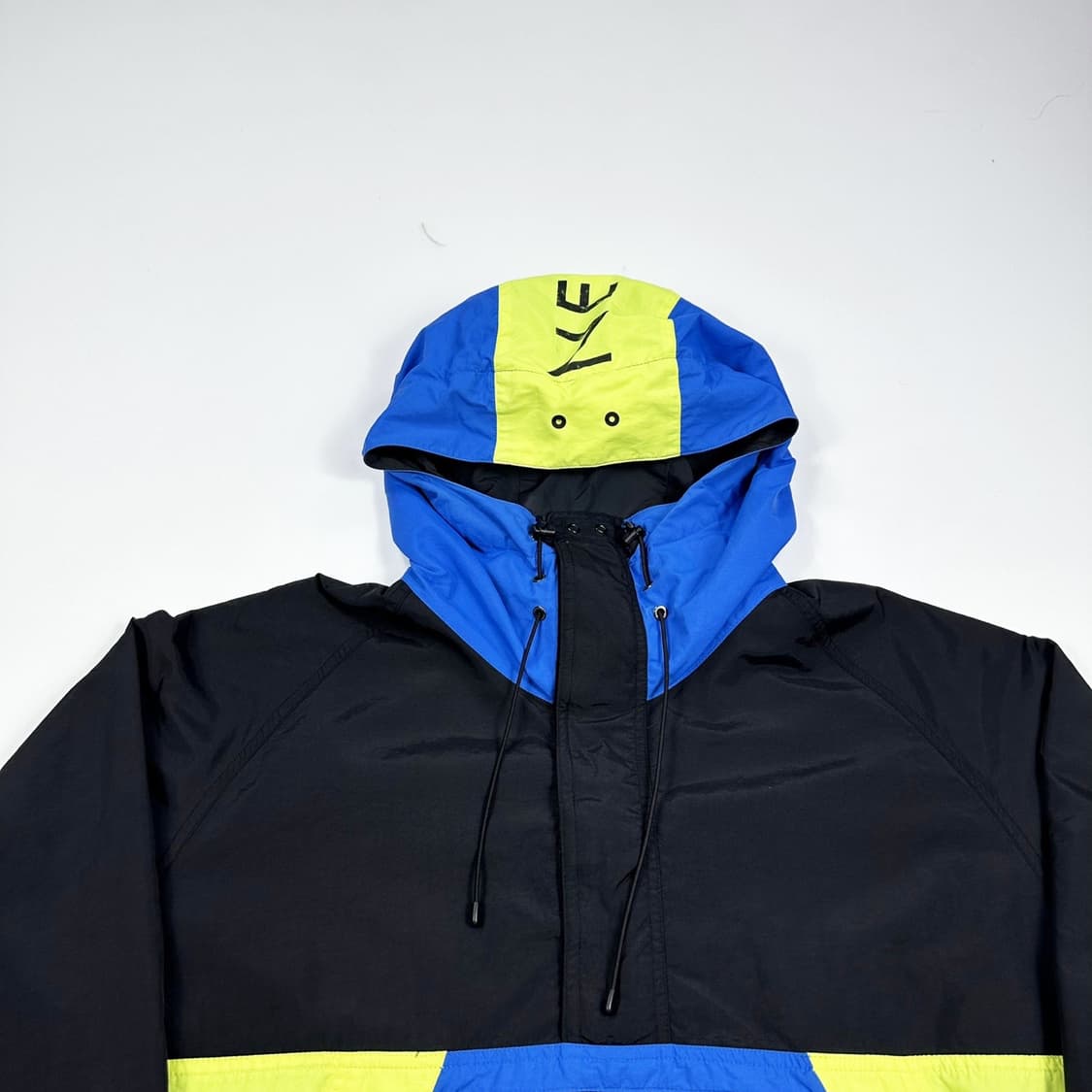 디스이즈네버댓 (디네댓) 블랙 배색 반집업 바람막이 자켓 (S) 상품이미지1