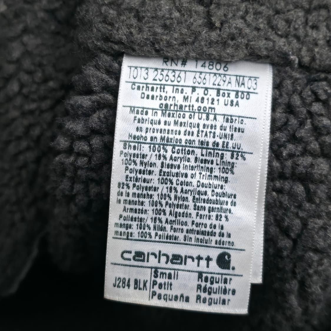 [S] 칼하트 J284 샌드스톤 후드 워크 자켓 상품이미지8