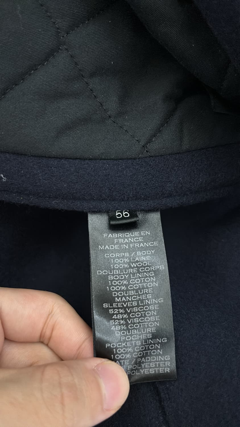 발망 금장 피코트 56사이즈 네이비 상품이미지4