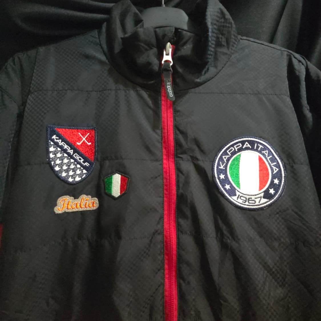 일본판 카파 골프 배색 절개 블루종 바람막이 자켓 상품이미지2