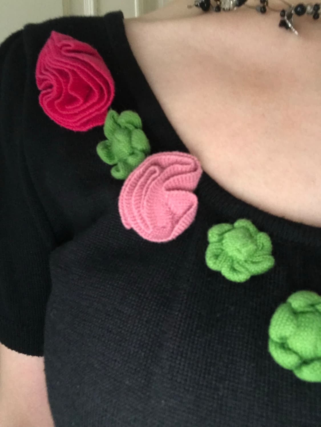  vintage flower knit 상품이미지3