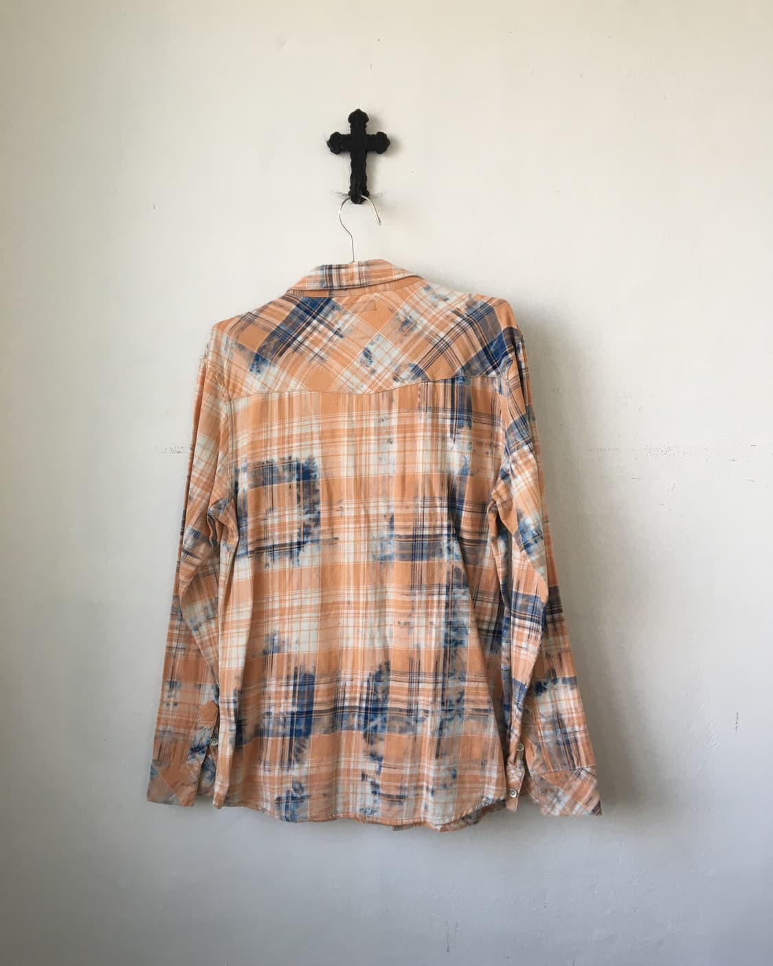 Semantic design dyed check pattern shirt 상품이미지3