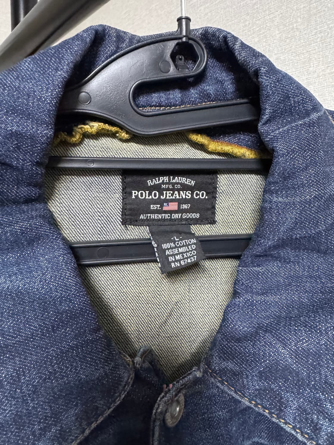 폴로 진스 랄프로렌 빈티지 No.67 패치 2세대 타입 데님 자켓 상품이미지4