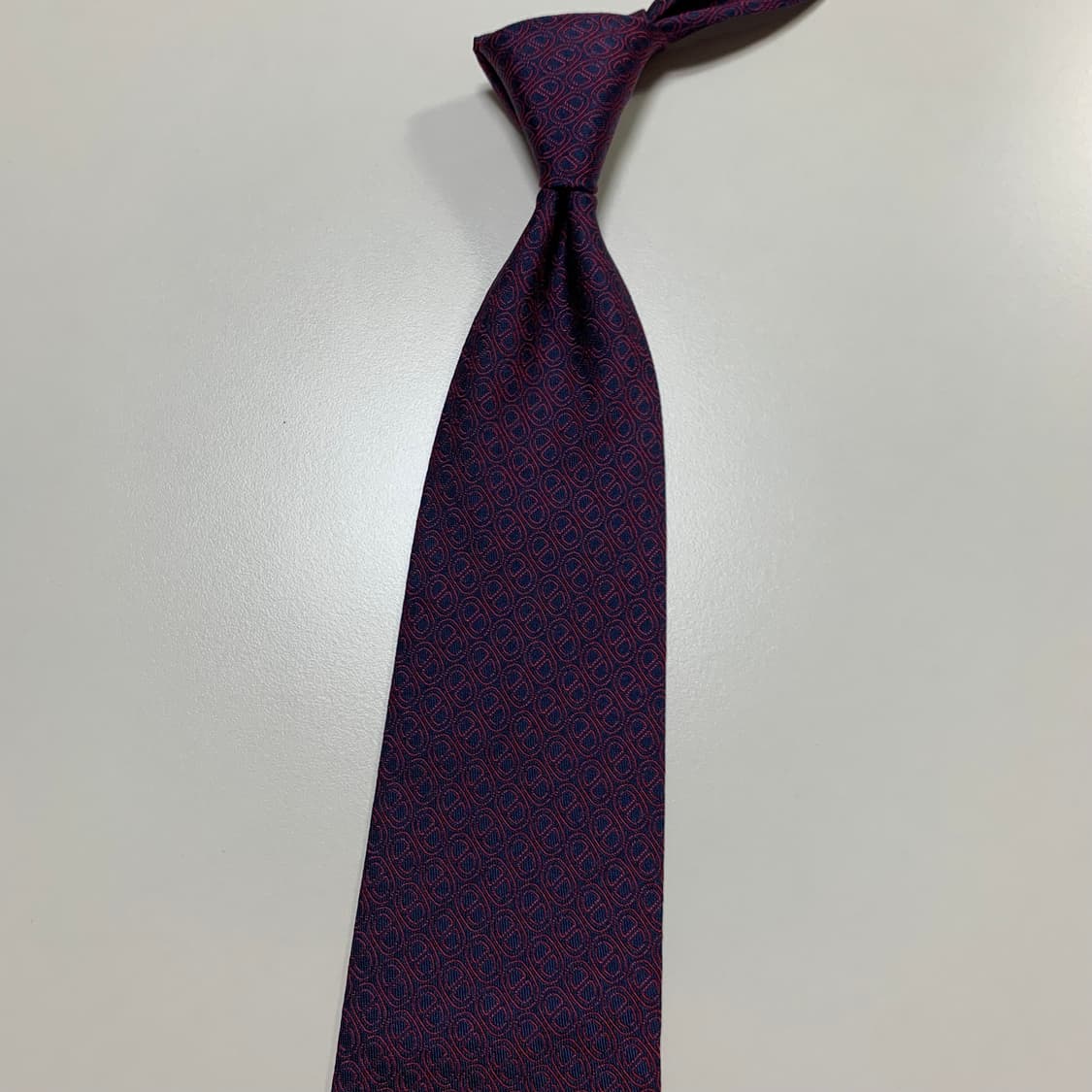 에르메스(HERMES) H모노그램 기하학적패턴 명품넥타이 최상급 9cm 상품이미지7