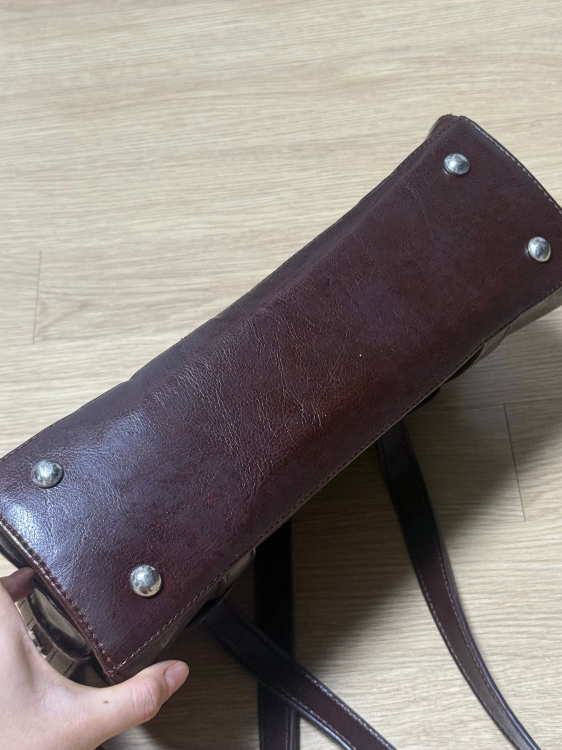 (반택포) 빈티지 브라운 숄더백 상품이미지3