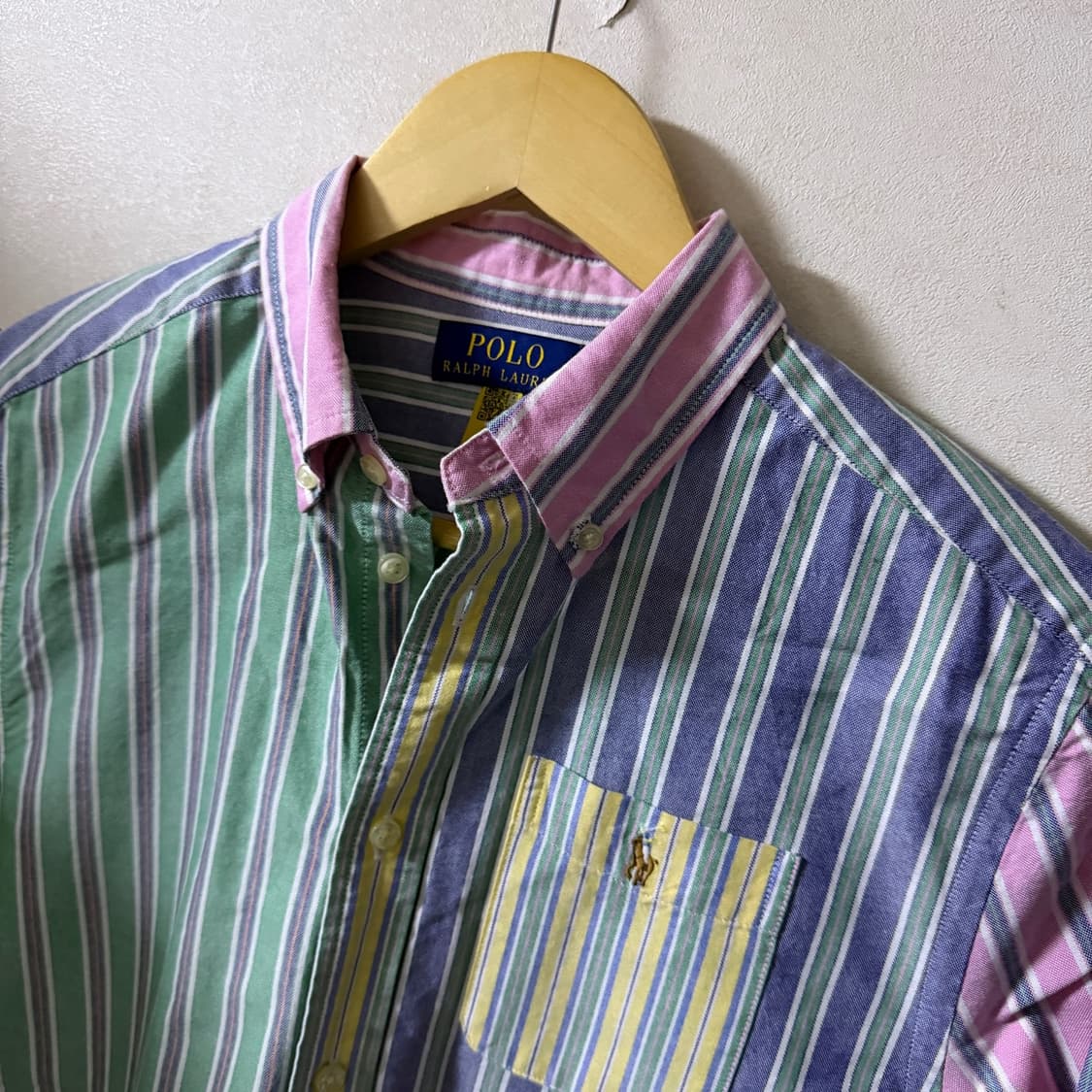폴로 랄프로렌 멀티 스트라이프 원포켓 셔츠 M (남성 100정도) 상품이미지3