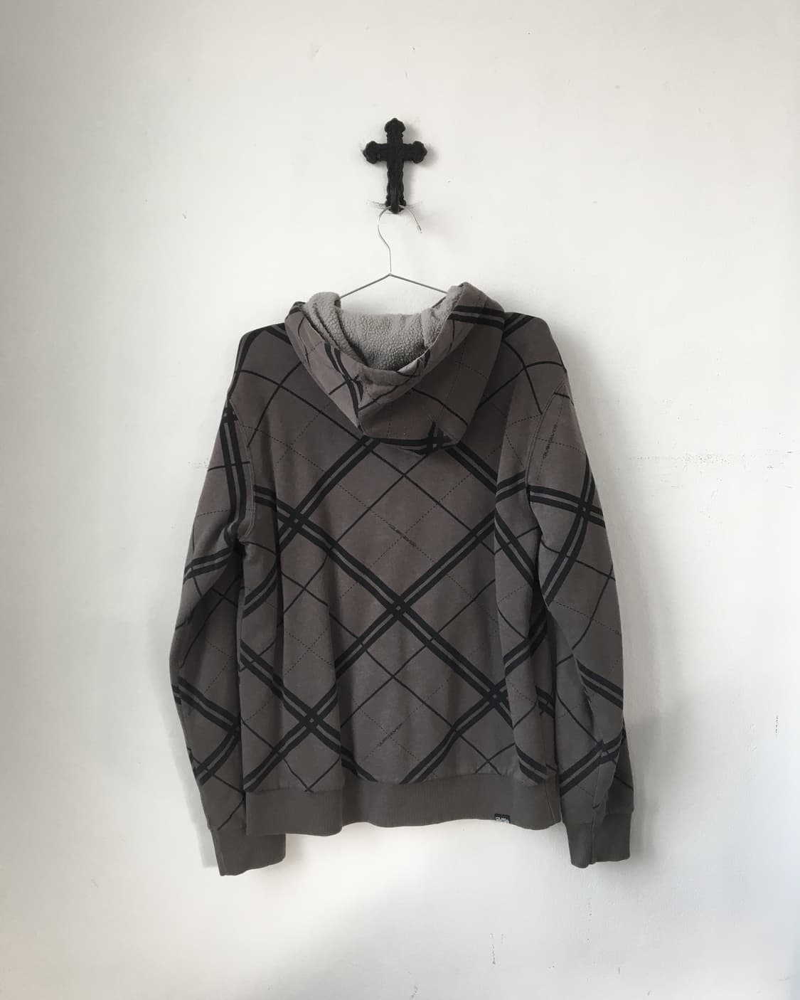 Check pattern hood zip up 상품이미지3