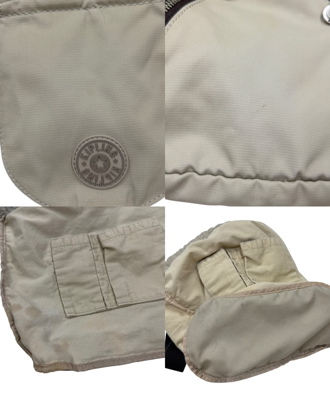 키플링 빈티지 Y2K 복조리 미니백팩 가방 베이지 브라운 상품이미지5