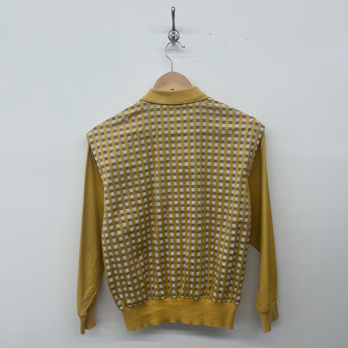 크리스찬 디올 옐로우 체크 패턴 셔츠 여/M 상품이미지4