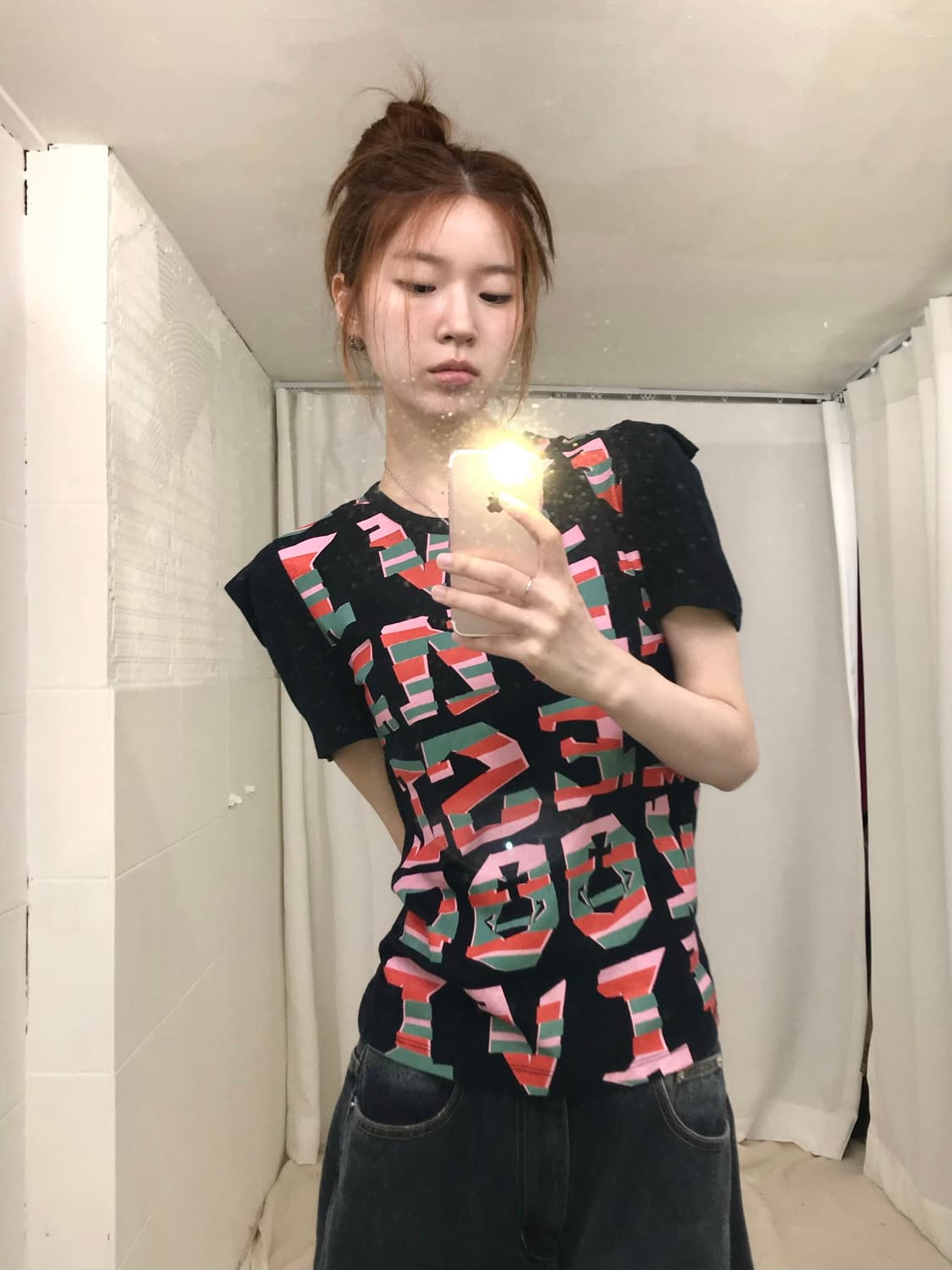 비비안웨스트우드 펑크 프린팅 반팔 티셔츠 상품이미지1