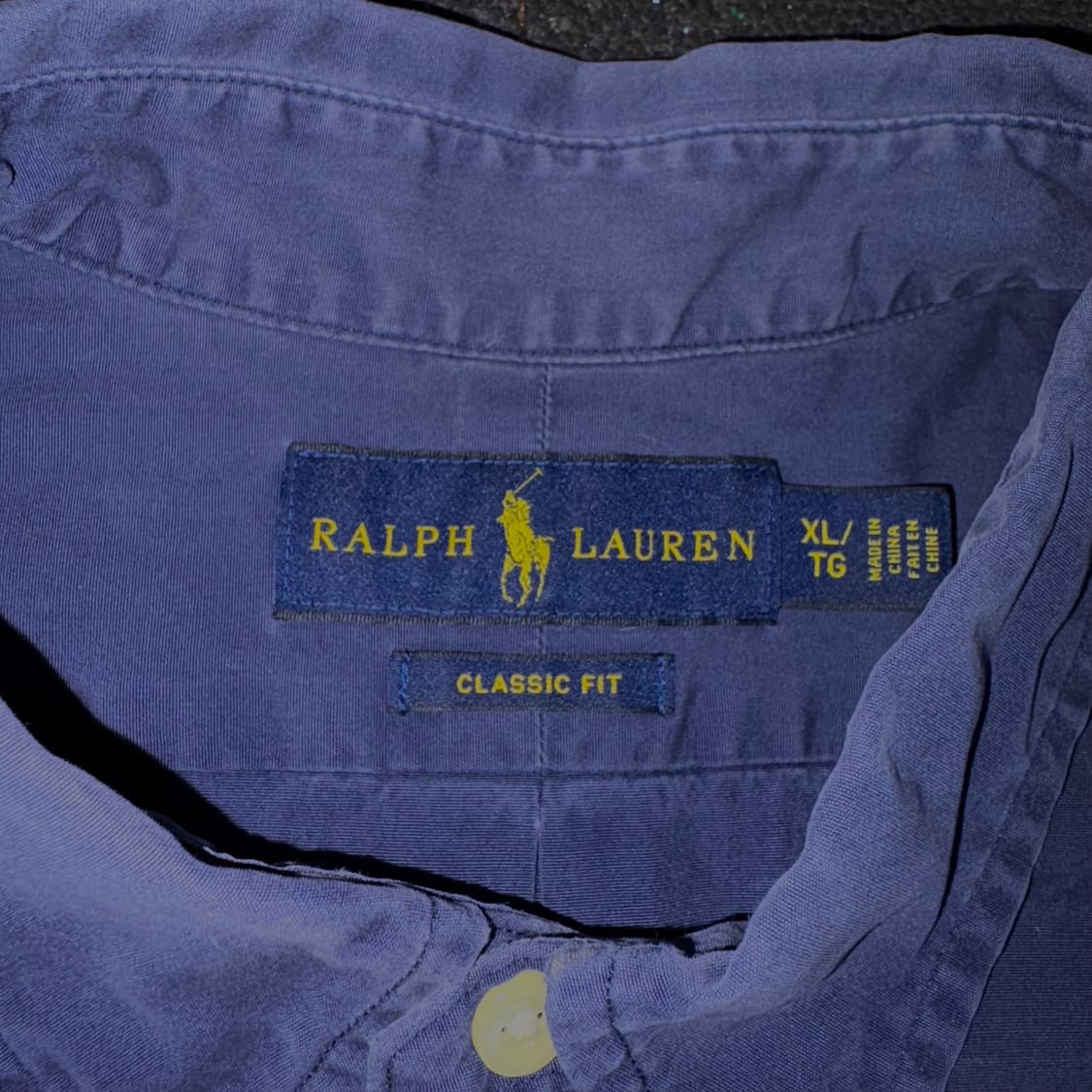 폴로 네이비 신형 클래식핏 솔리드 셔츠 XL 상품이미지5