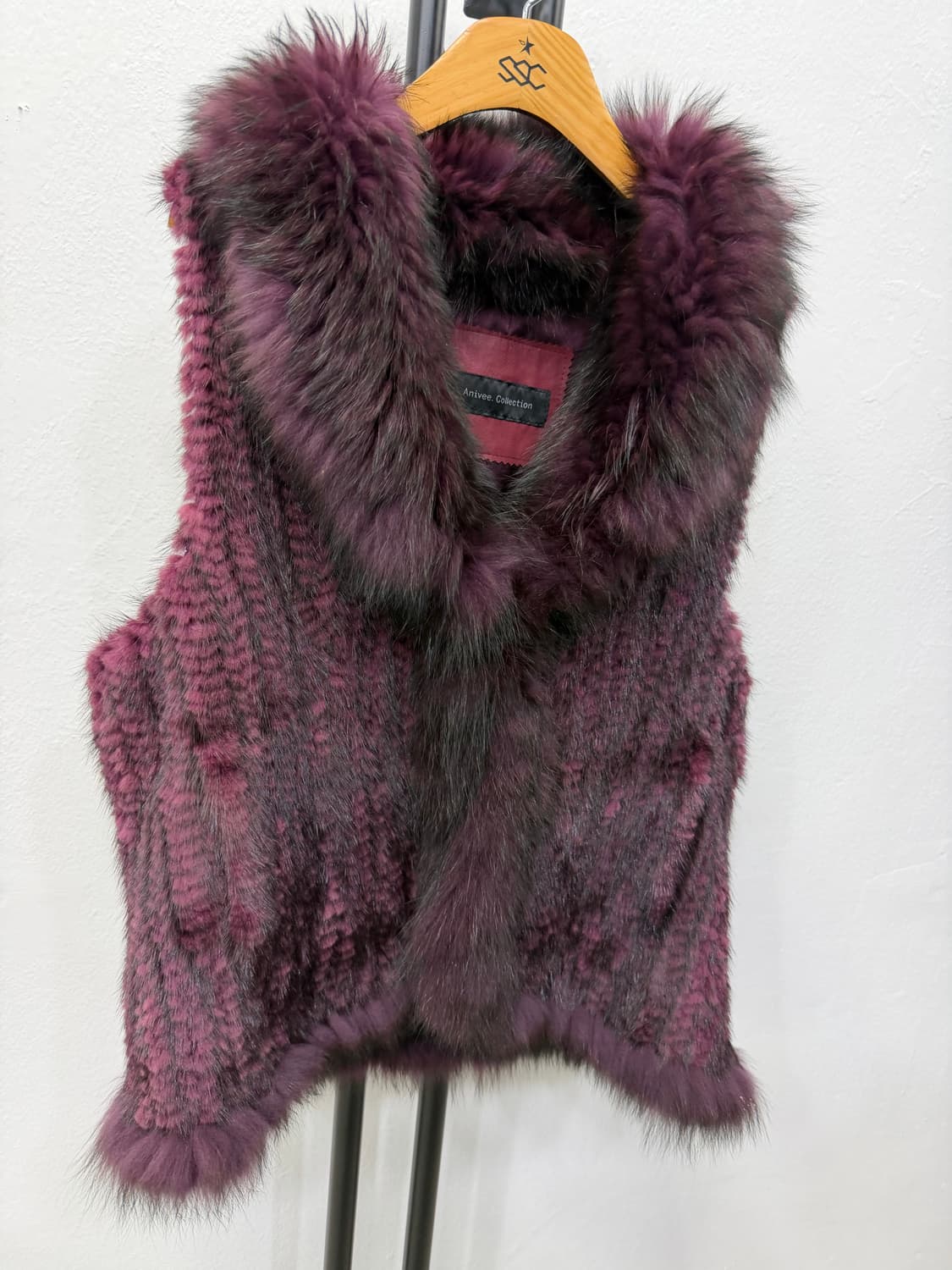 정품) Anivee Collection 밍크 퍼 베스트 L 상품이미지2