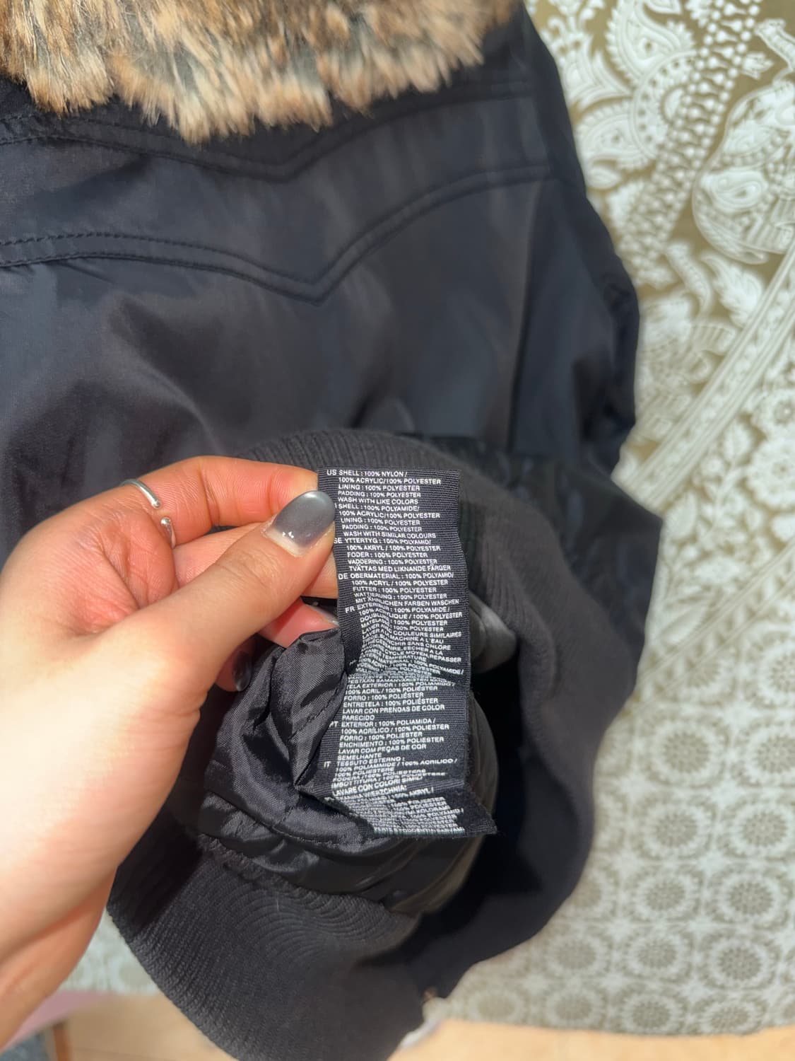 H&M 흐앤므 여성 양털 패디드 자켓  상품이미지7