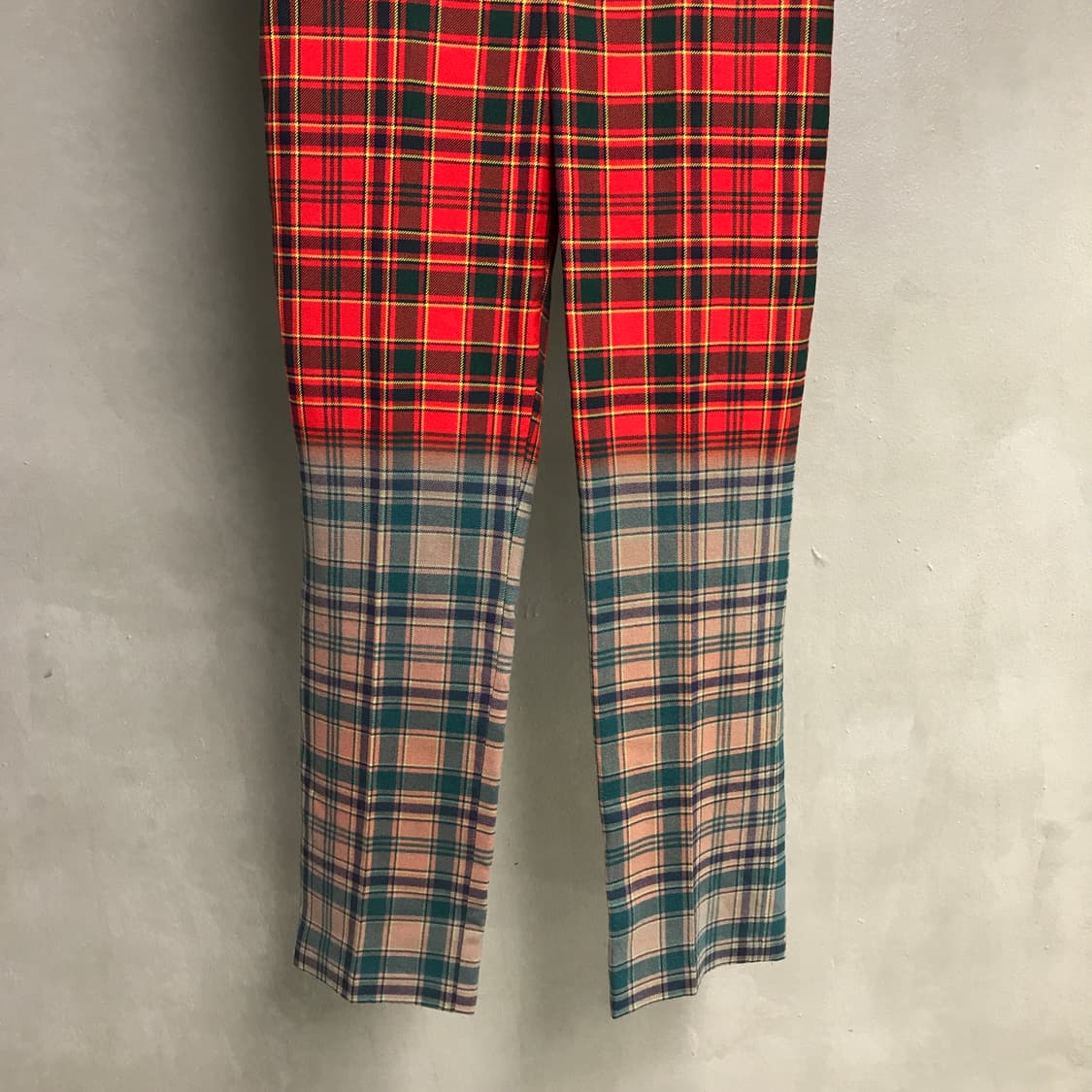 꼼데가르송 투톤 체크 팬츠 M 상품이미지3