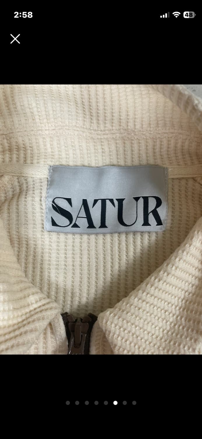 새터 satur 로턴 올 데이 트랙 집업 자켓 리조트 크림 공용 XL 상품이미지6