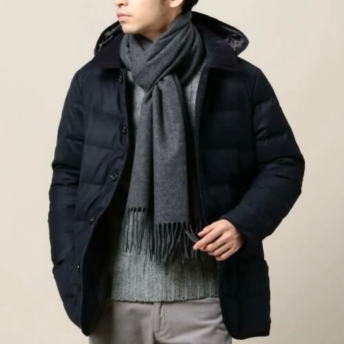 트레디셔널 웨더웨어(by맥킨토시)_웨이벌리 다운자켓 네이비_40 상품이미지7