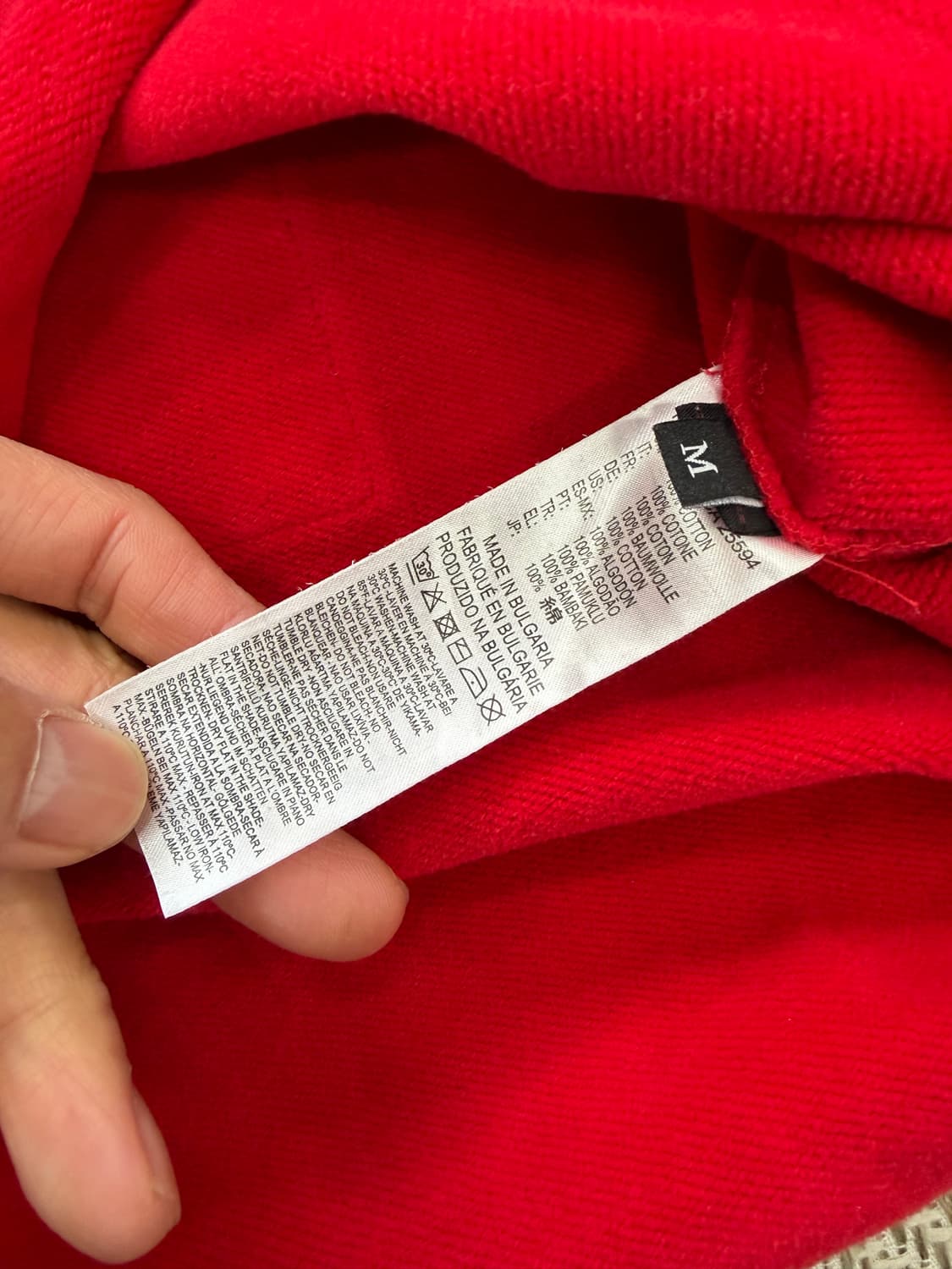 정품) 디젤 레드 패치 오버핏 맨투맨 티셔츠 M 상품이미지6