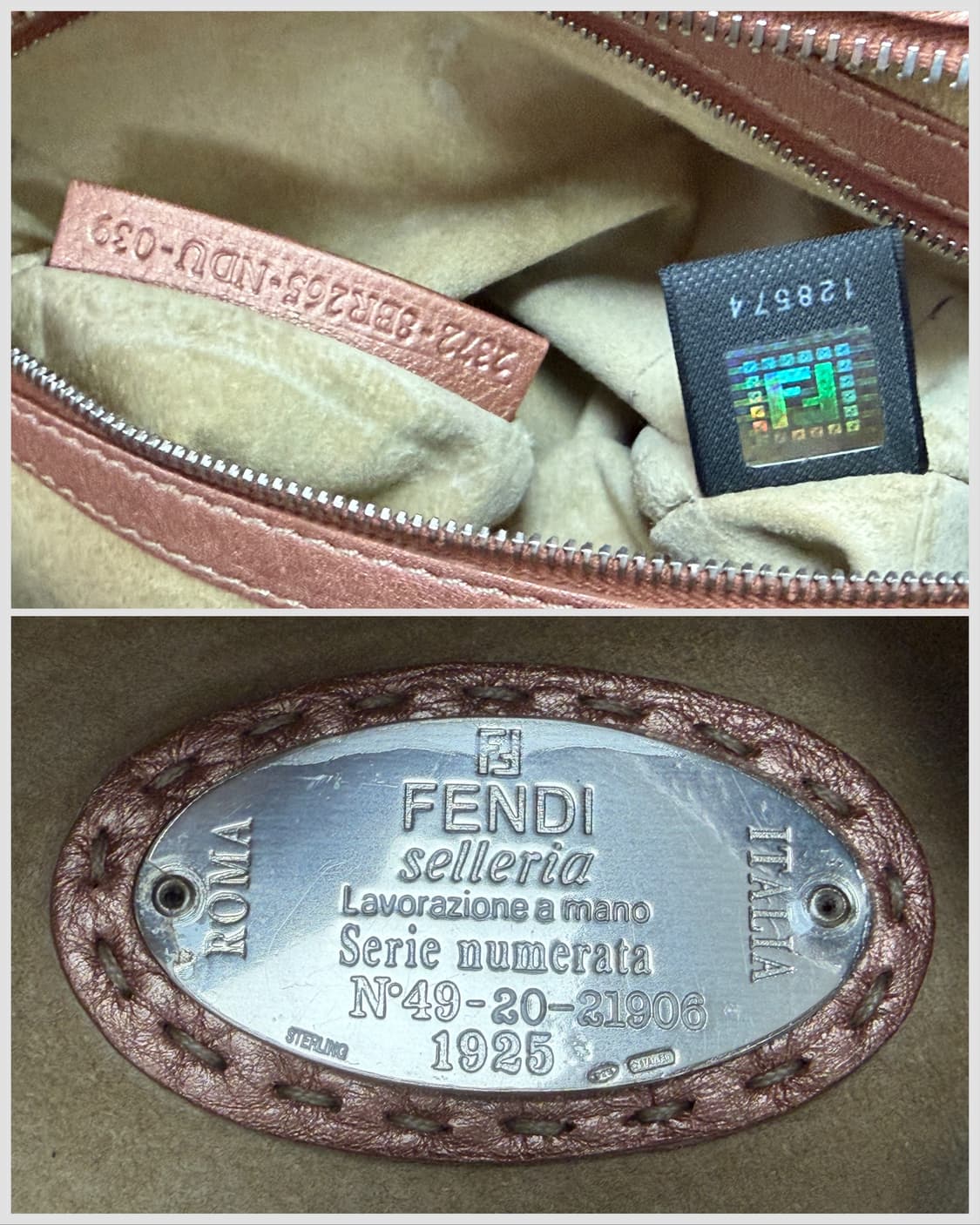 펜디 셀러리아 메탈릭 레더 호보백 상품이미지10