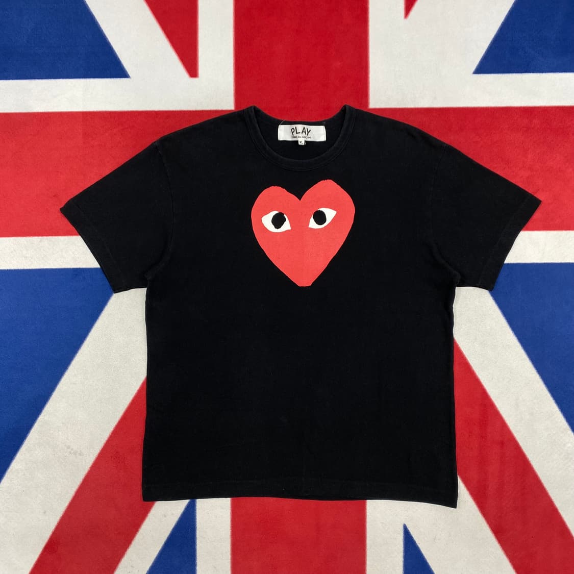 꼼데 레드하트 반팔티  XL 상품이미지1