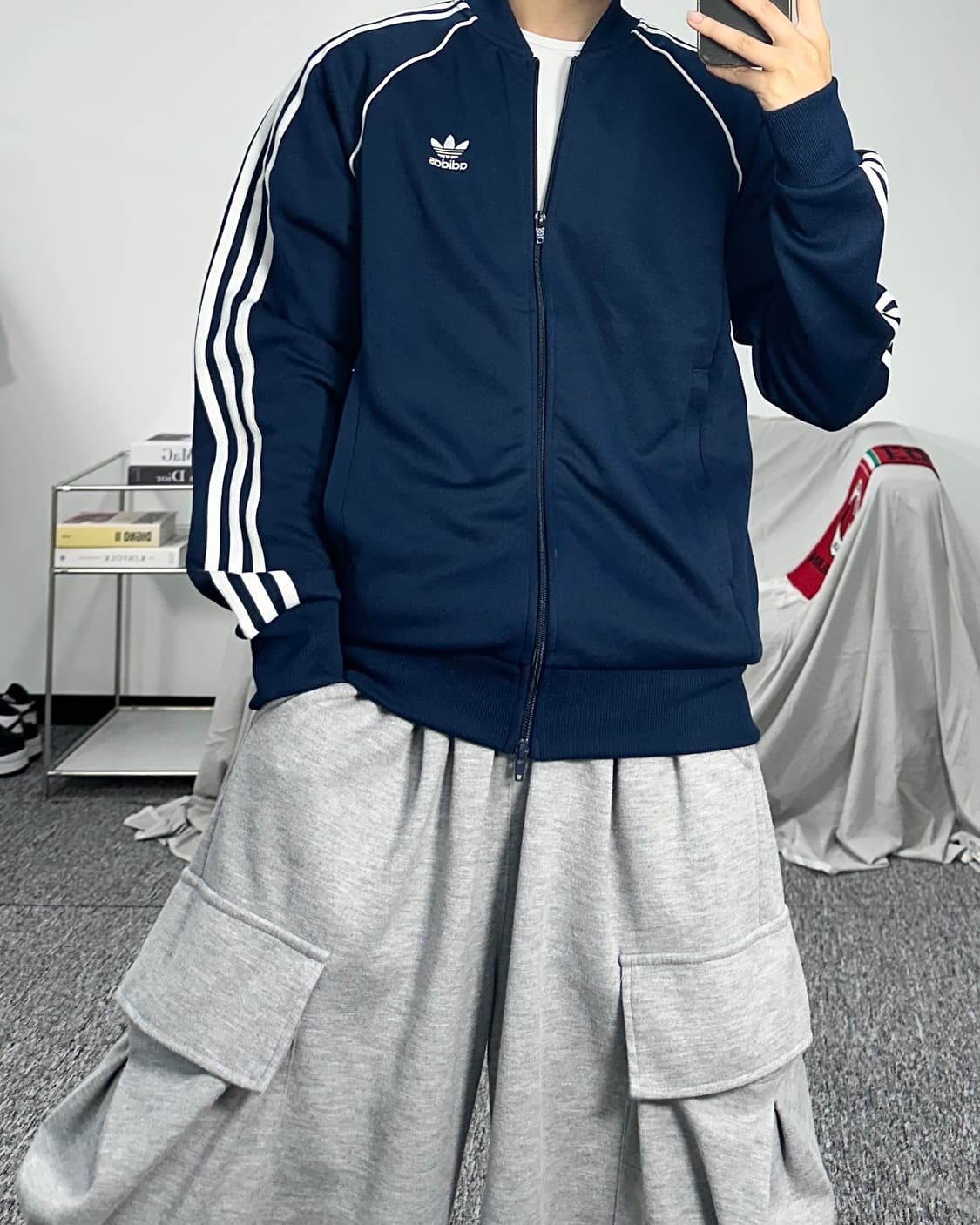 아디다스 슈퍼스타 트랙탑 져지 L  상품이미지4