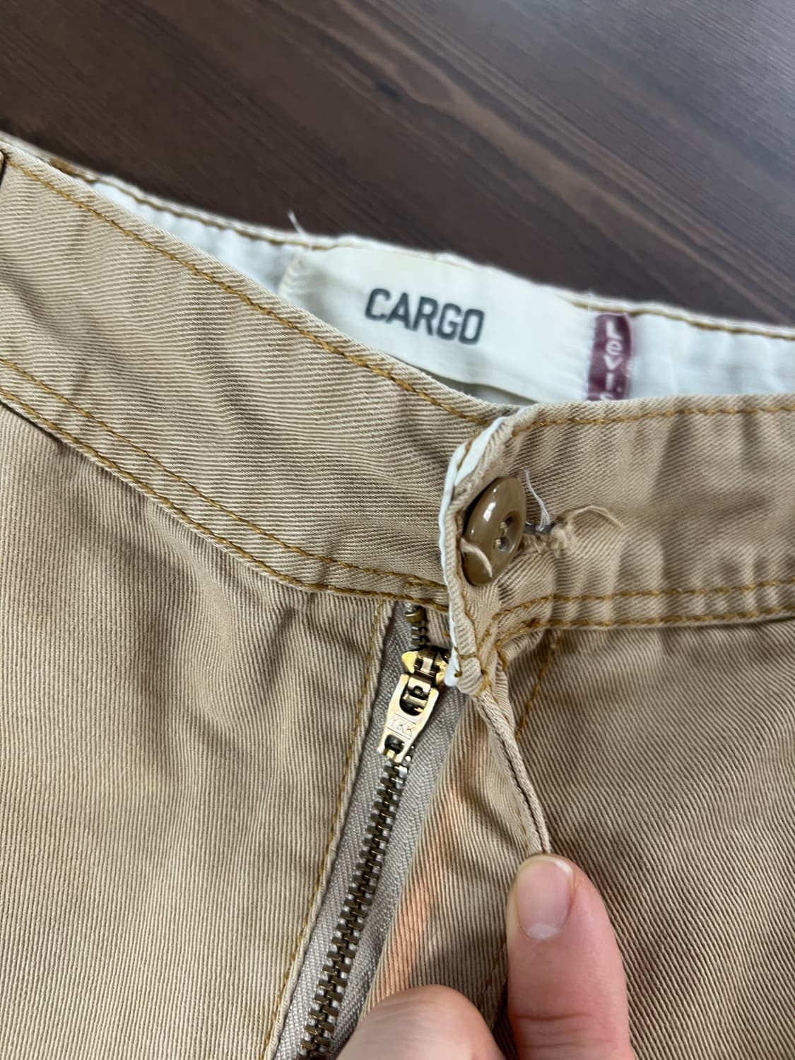 00s Levis 리바이스 카고 베이지 하프 팬츠 상품이미지6