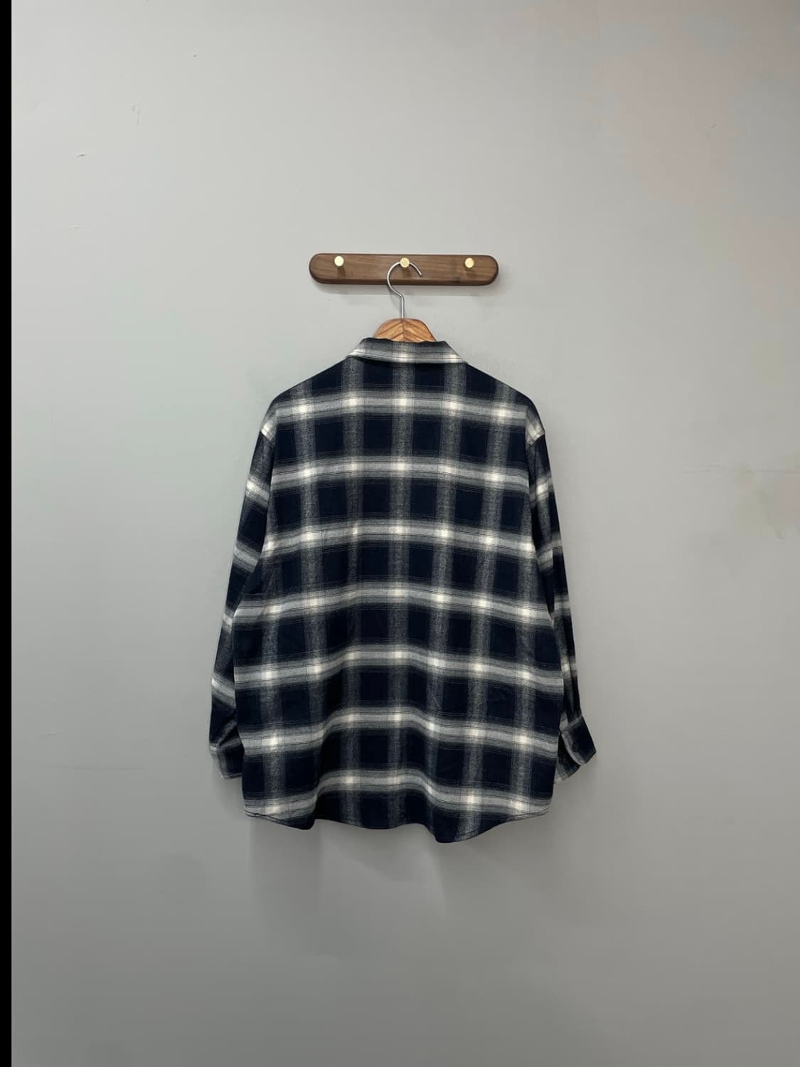 하프 체크 무늬 집업 셔츠 재킷 A2110 상품이미지4