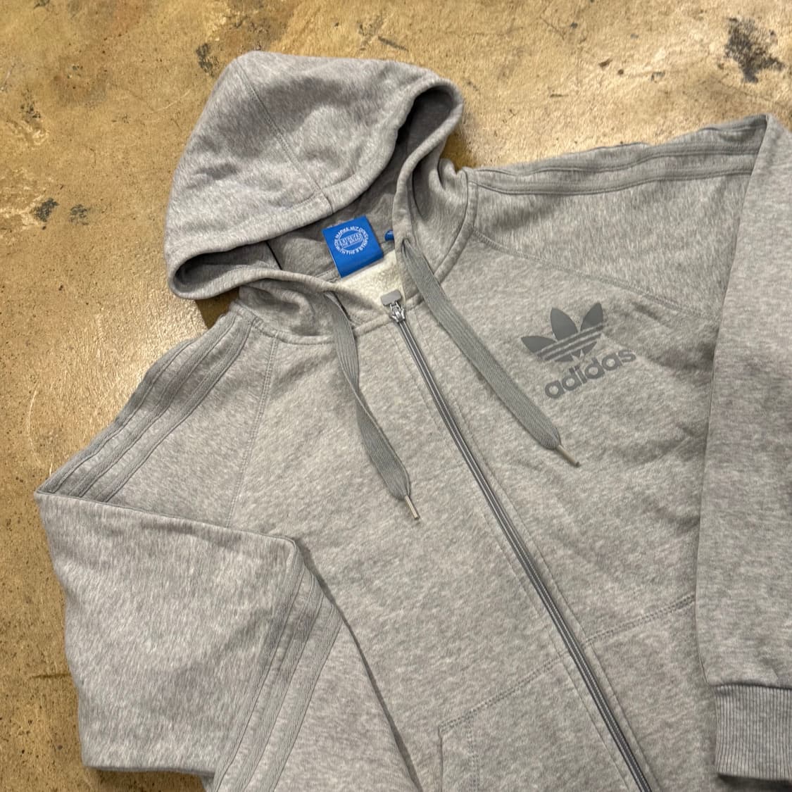 아디다스 오리지널 파이어버드 올 그레이 후드집업 상품이미지1