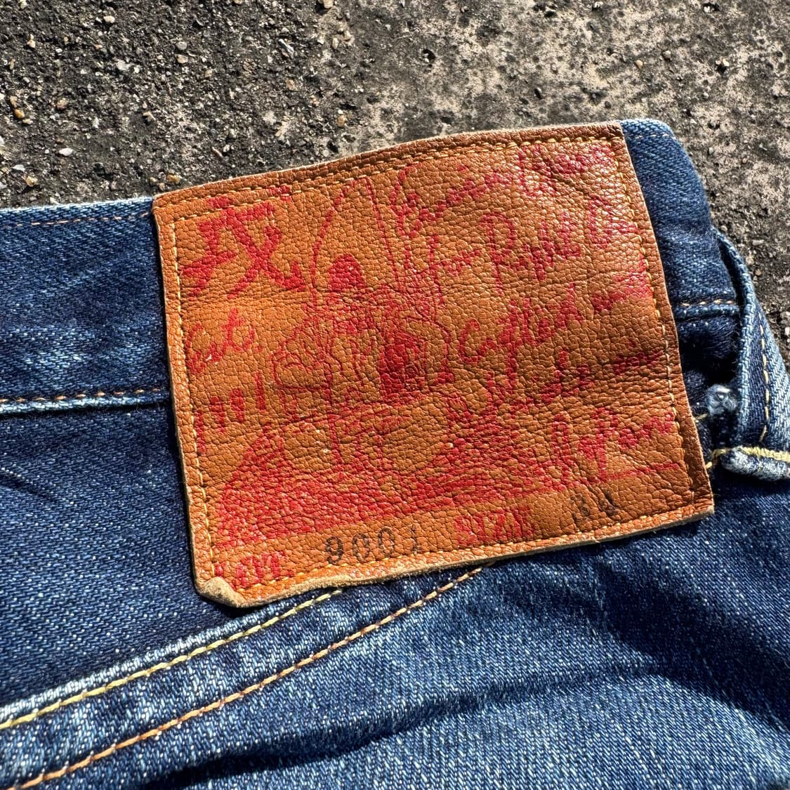 [34] Evisu X Warehouse 9001 셀비지 데님 팬츠 상품이미지8