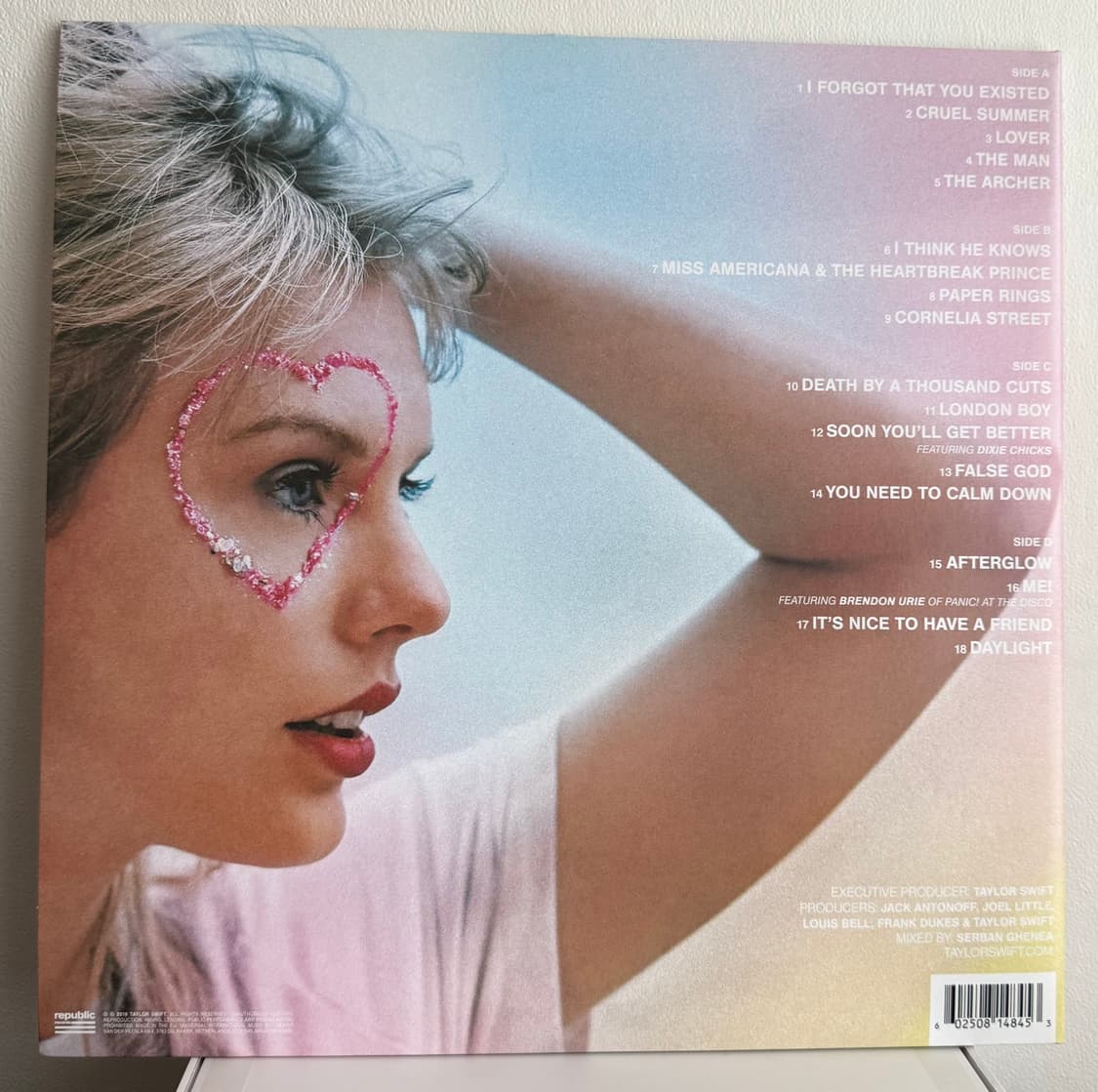 테일러 스위프트 lover 핑크&민트 lp 바이닐 상품이미지3