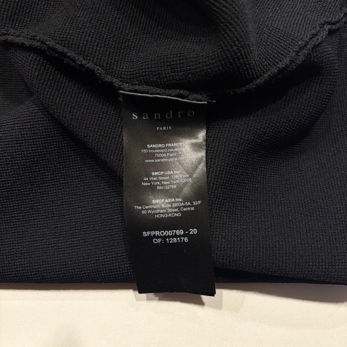 [36/S] 산드로 시에나 블랙 반팔 원피스 C622 상품이미지6