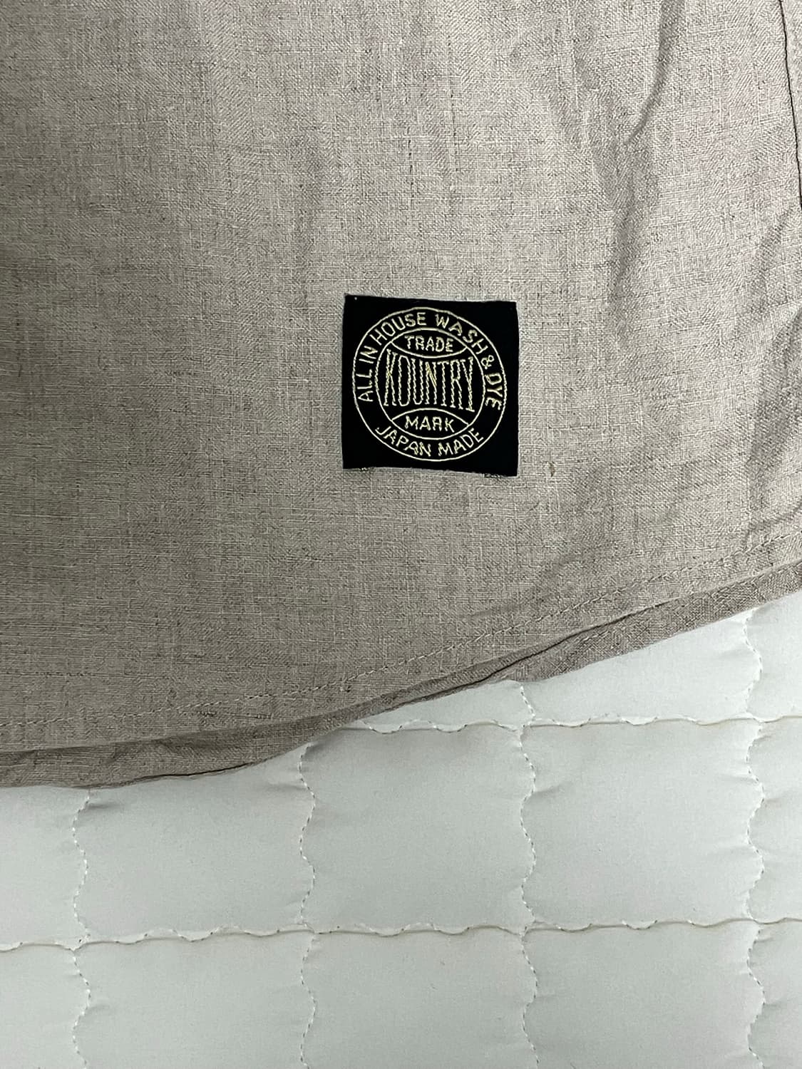 캐피탈 프렌치 린넨 베이스볼 셔츠 베이지 4 상품이미지4