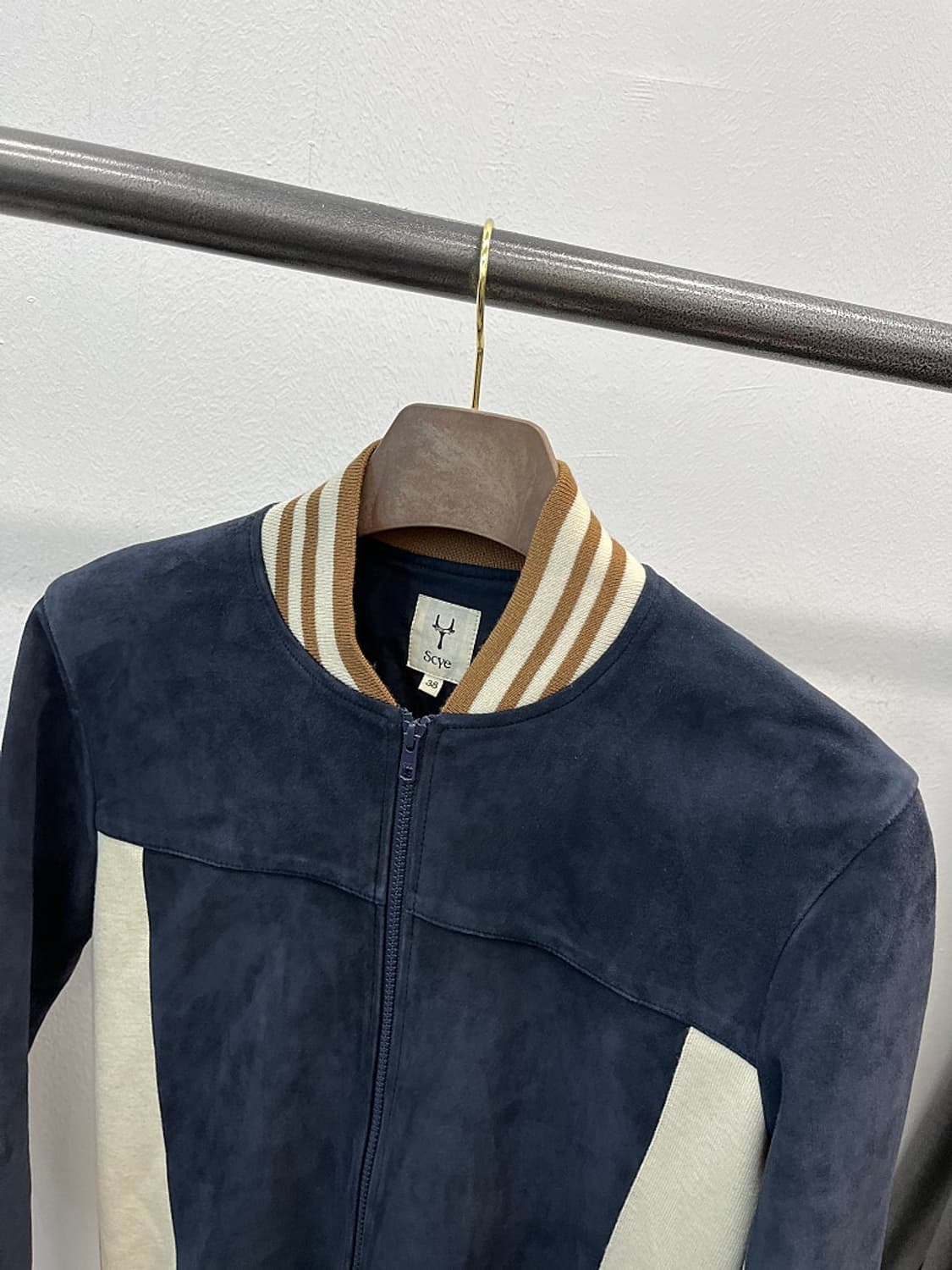 여) 사이 컬렉션 레더 스웨이드 자켓  상품이미지2