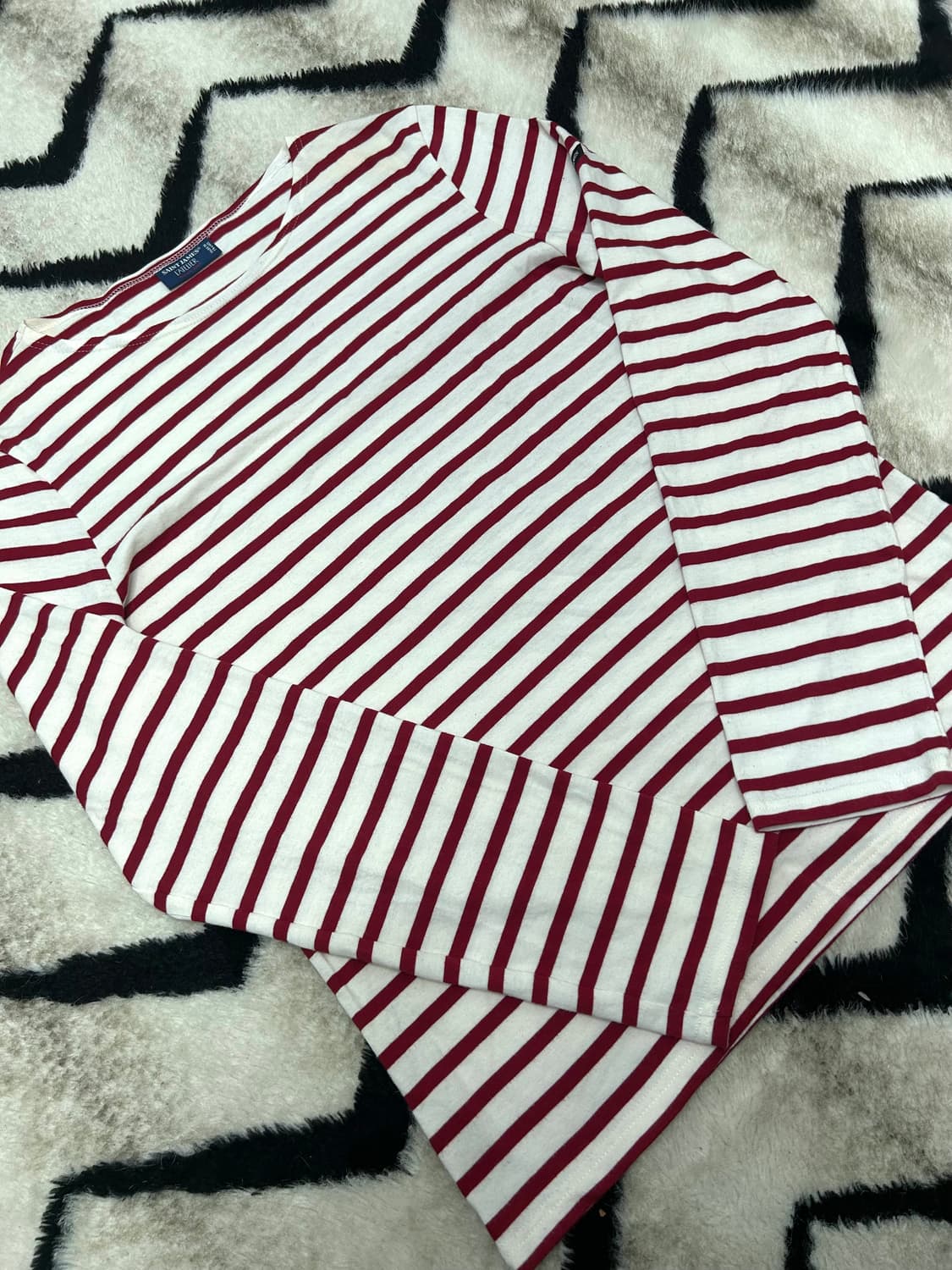 [M]세인트제임스 스트라이프 긴팔 /레드화이트 상품이미지2