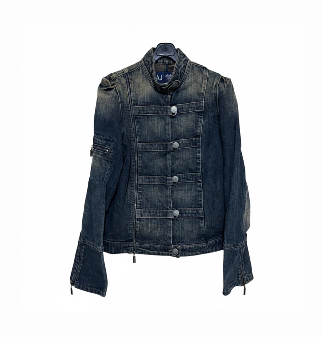 Armani 알마니 아르마니 사무라이 데님 나폴레옹 자켓 38 상품이미지1