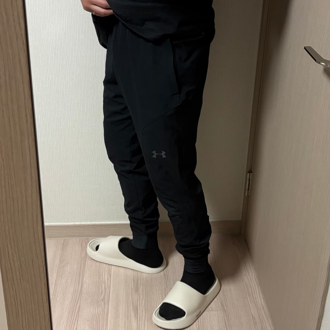 정품 언더아머 블랙 조거팬츠 트레이닝 바지 상품이미지2
