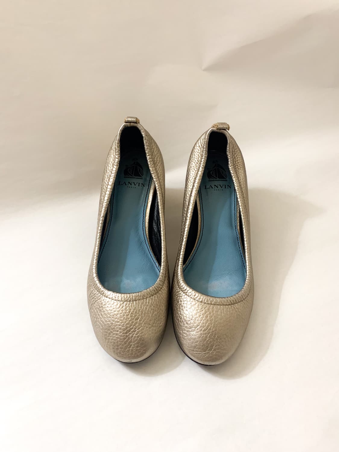 [EU37] 랑방 LANVIN Paris 실버 펌프스 상품이미지1