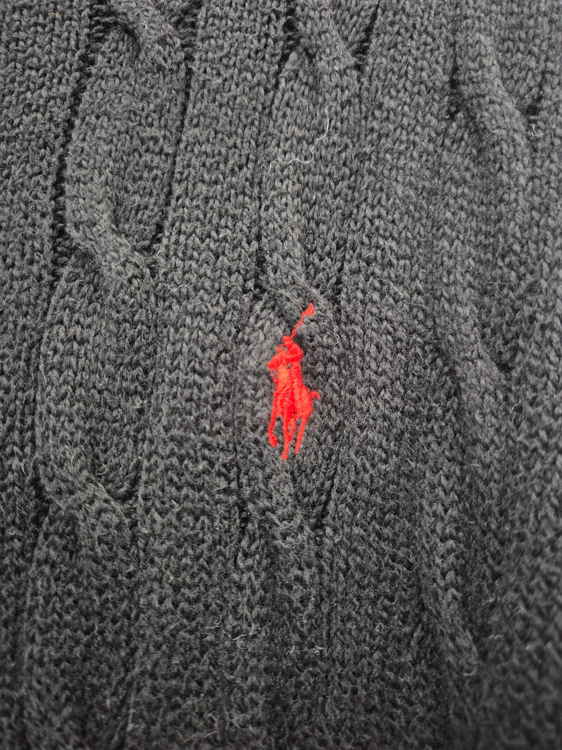 폴로 신형  블랙 니트 집업 가디건 / 2XL (정품) 상품이미지2