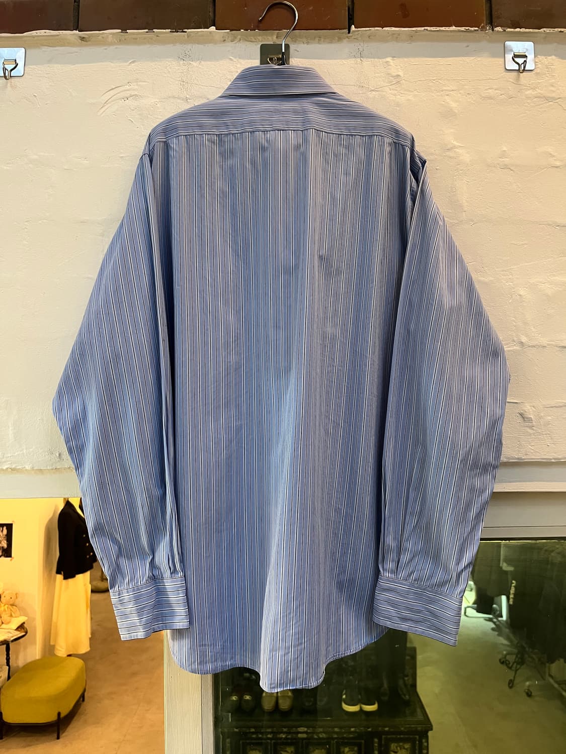 Polo by Ralph Lauren 블루 스트라이프 셔츠 L 상품이미지6