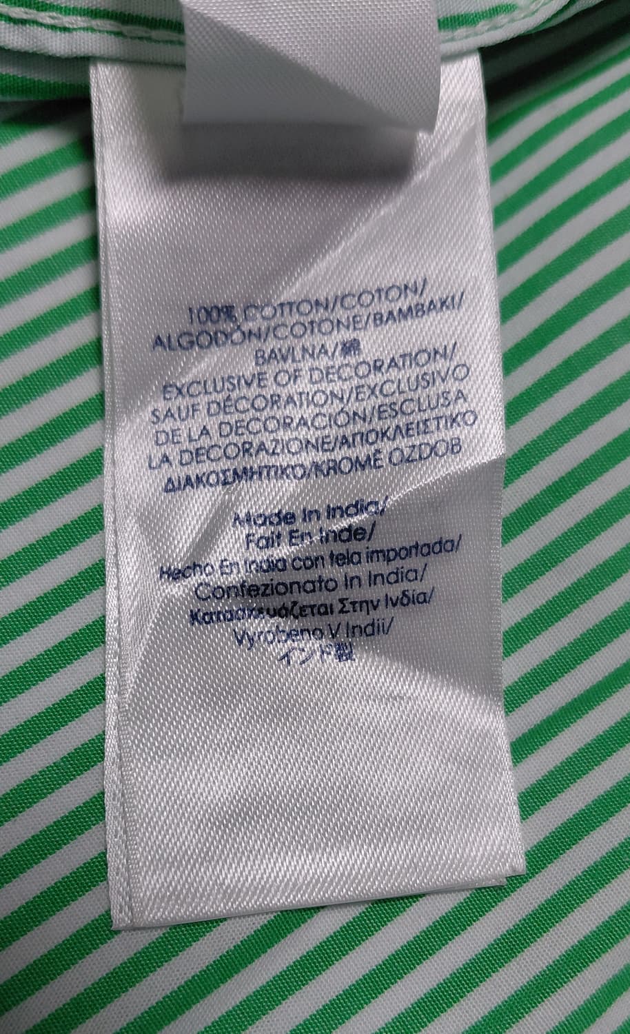 [상태최상] CHAPS 정품 그린 스트라이프 셔츠 (M~L) 무료배송 상품이미지7