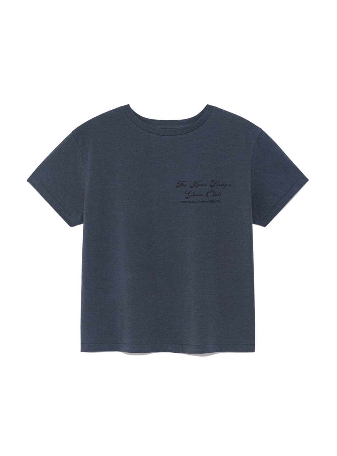 글로니(GLOWNY) GLASS CLUB TEE 클래스 클럽 티 네이비 상품이미지1