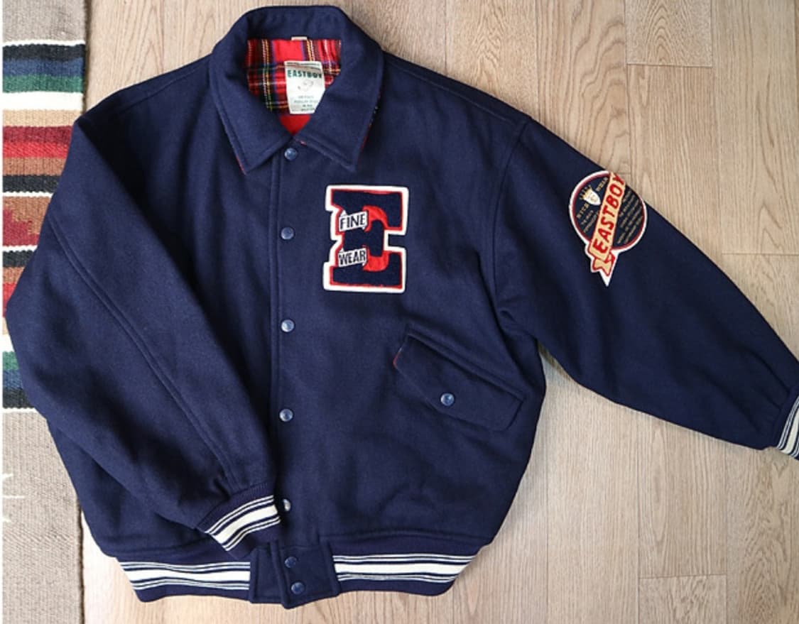 일본판 80 - 90s east boy  이스트 보이 빈티지 바시티 자켓 상품이미지1