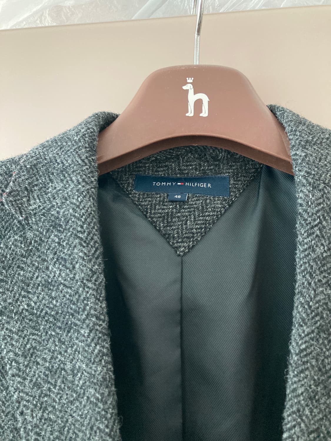 타미힐피거 그레이 헤링본 울 자켓 블레이저 48R 상품이미지3