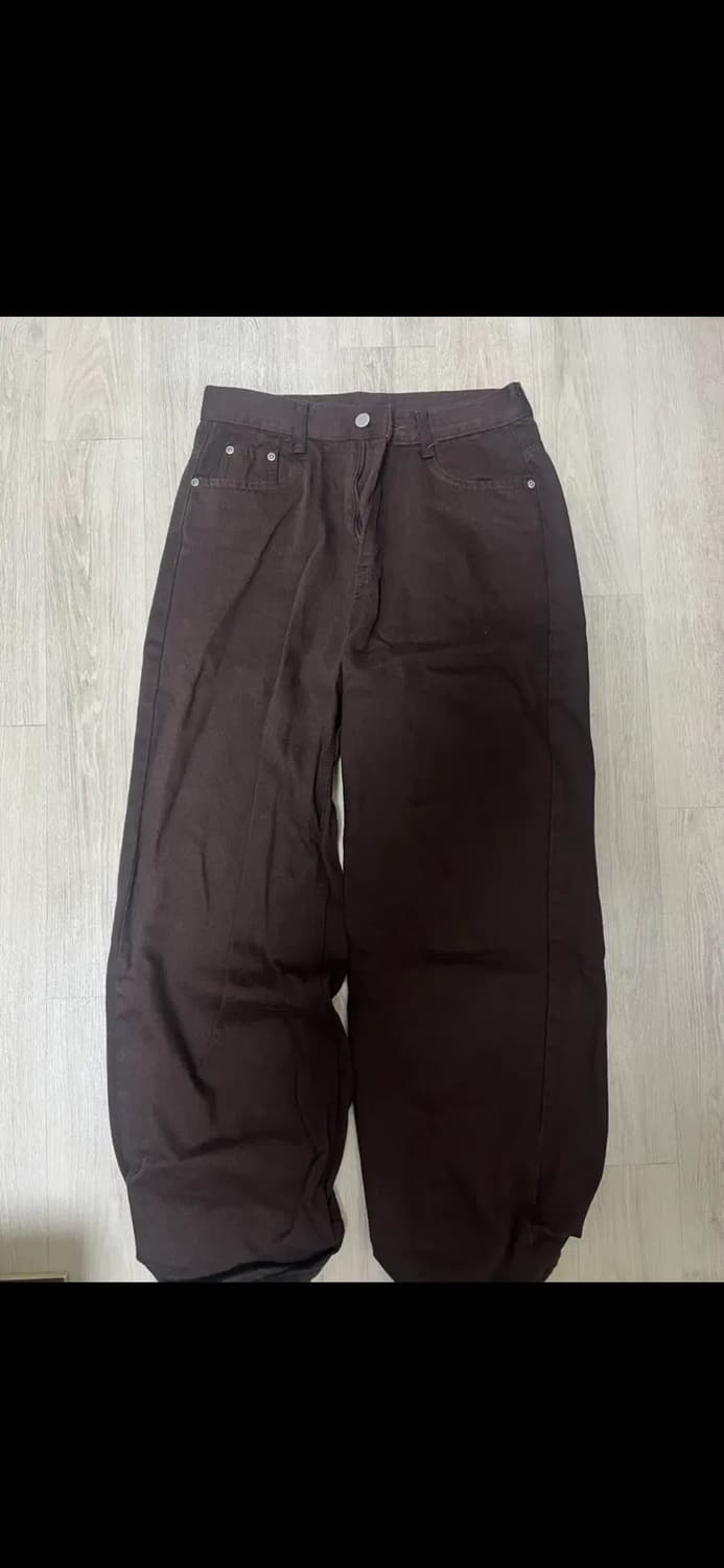 모디무드 브라우니 와이드 코튼 팬츠 상품이미지5